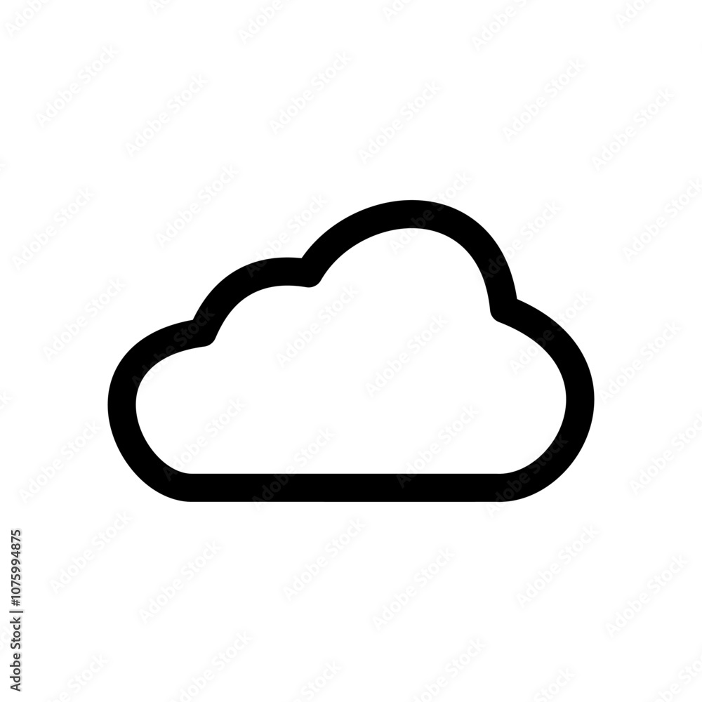 Cloud weather icon signage logo template design trendy. Cloud weather icon signage logo template design trendy.