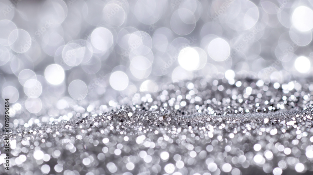 Smooth silver bokeh blur with luxurious light sparkles Smooth silver bokeh blur with luxurious light sparkles