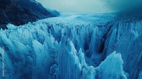 Aerial View of a Glacier photo