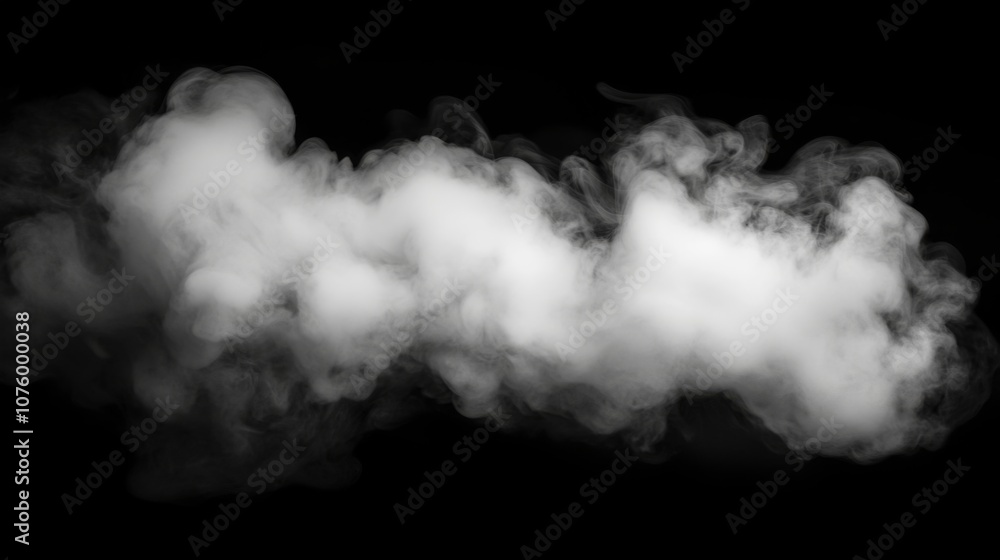 Captivating black and white photo of swirling smoke on dark background evokes mystery and movement, taken from a low angle. Captivating black and white photo of swirling smoke on dark background evokes mystery and movement, taken from a low angle.