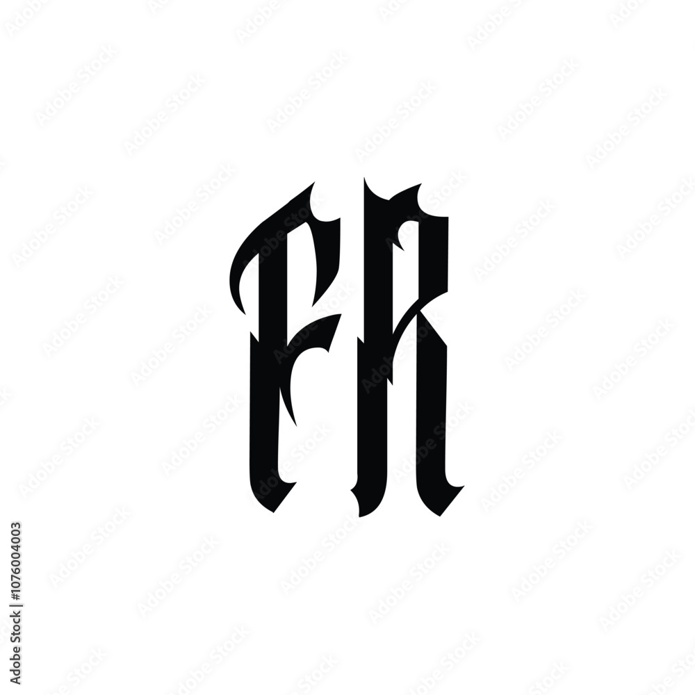 FR monogram logo design letter text name symbol monochrome logotype alphabet character simple logo FR monogram logo design letter text name symbol monochrome logotype alphabet character simple logo