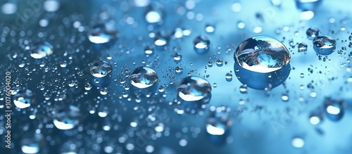 Wallpaper Mural Serene Water Droplets on Glass Torontodigital.ca