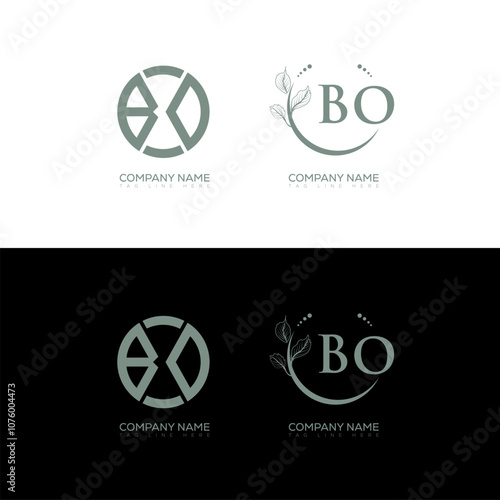 BN minimalist and classic logo set design. BN monogram circle shape vector. BN unique design.