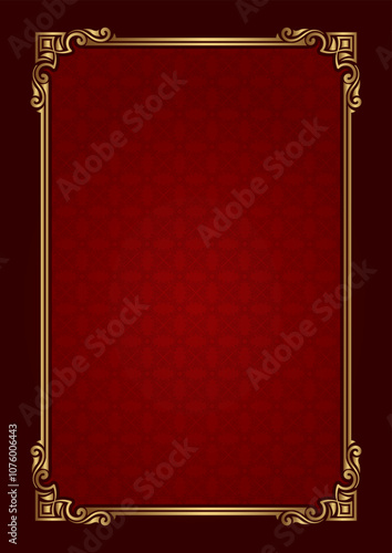 classic gold frame, vector design