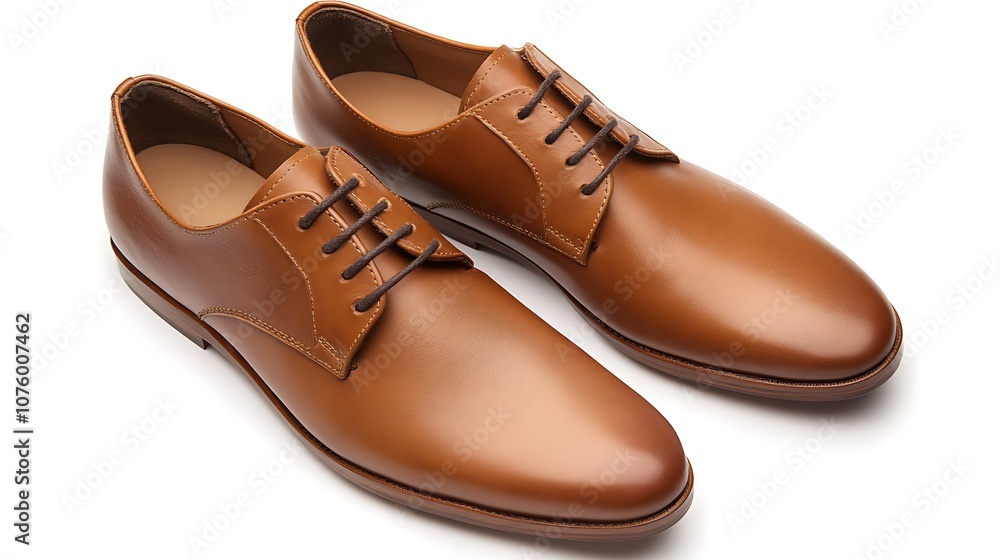Brown Leather Formal Shoes with Laces Brown Leather Formal Shoes with Laces