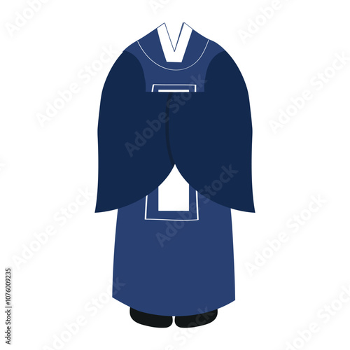 Korean Element Illustration - Hanbok Man