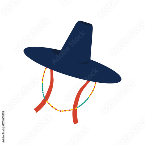 Korean Element Illustration - Hat