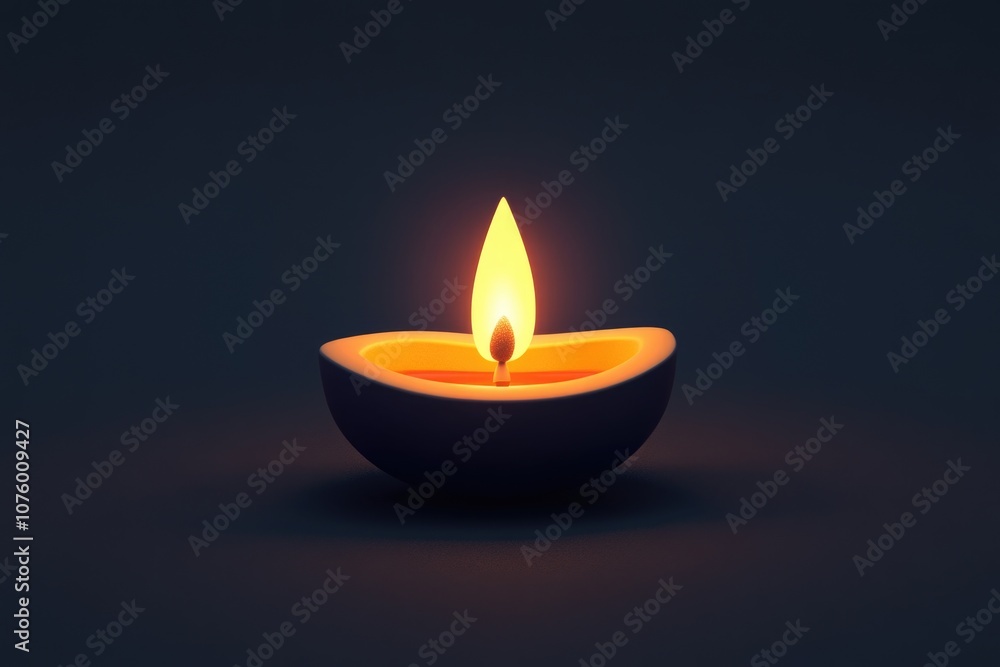 Candle on Black Surface Candle on Black Surface