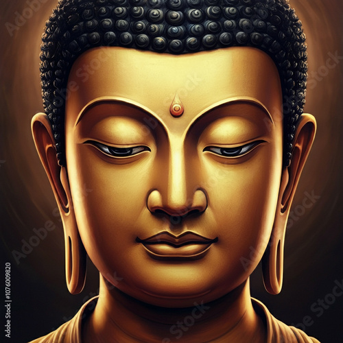 Intimate view of Buddha’s f...