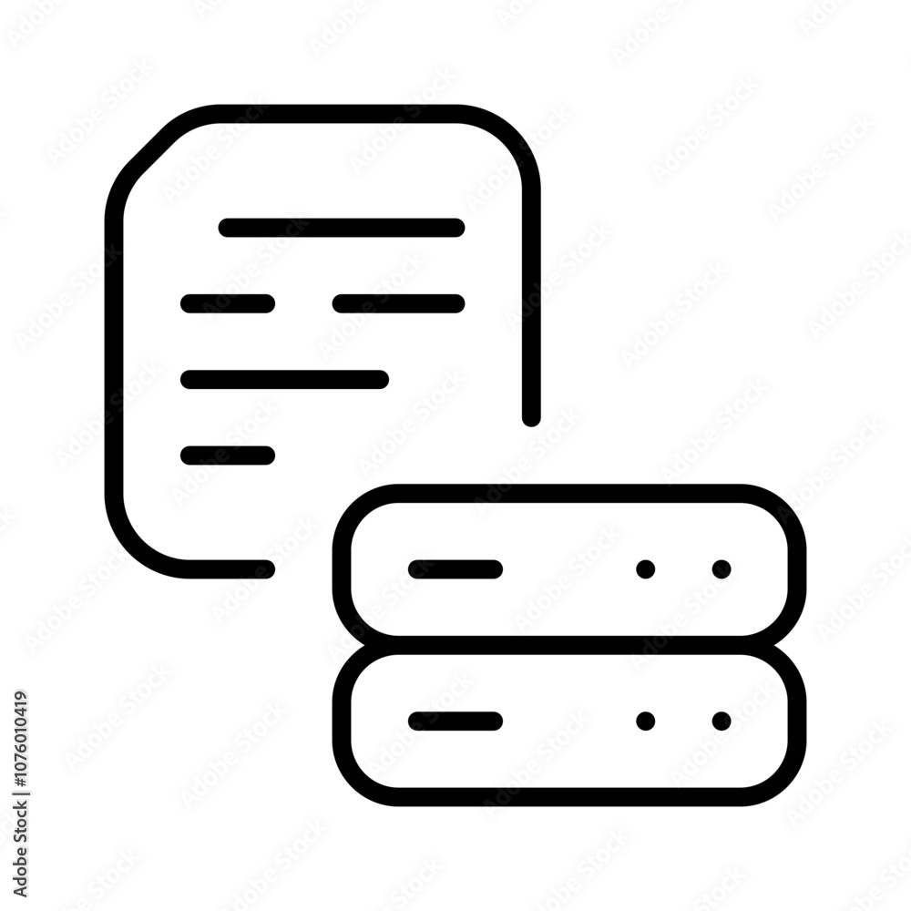 business data icon with thin style, perfect for user interface projects business data icon with thin style, perfect for user interface projects