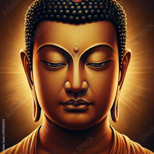 Detailed close-up of Buddha...