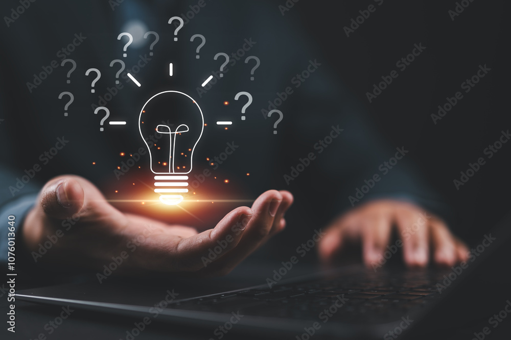 Question mark concept. Problem and solution. Quiz, test, survey ...