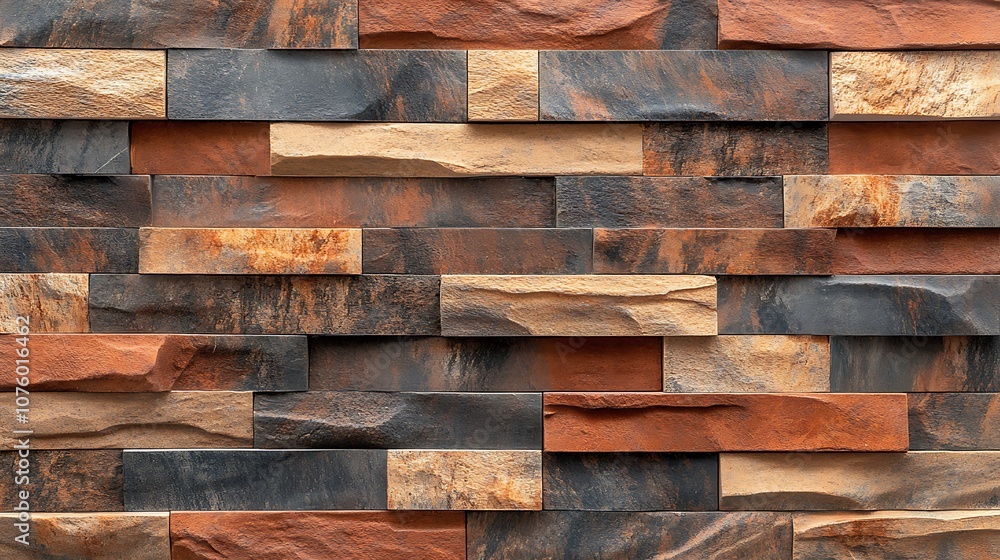 Textured Stone Wall with a Rustic Appeal Textured Stone Wall with a Rustic Appeal
