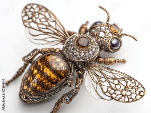 Bee Brooch Close Up