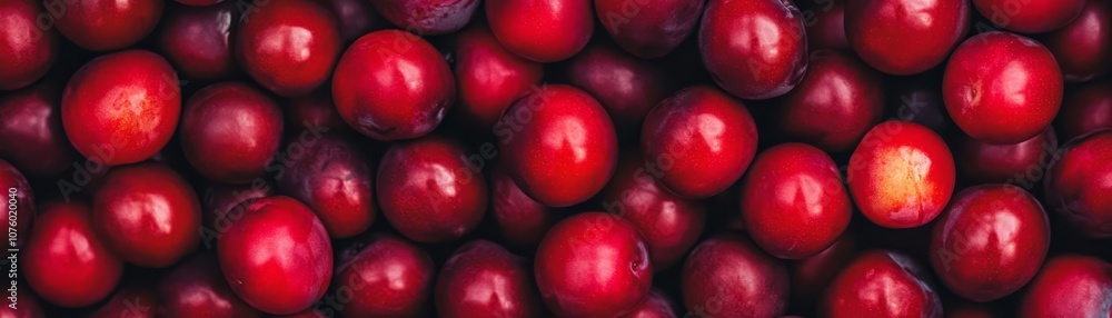 Close Up of Red Plums Fresh Fruit Texture Background Close Up of Red Plums Fresh Fruit Texture Background