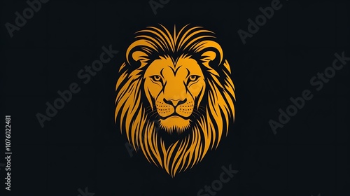 Detailed Lion Head Logo for Premium Branding Projects Illustration