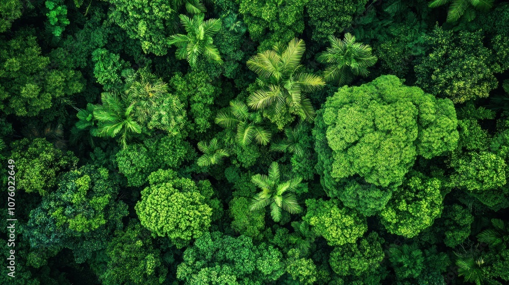 Aerial View of Lush Rainforest Canopy Aerial View of Lush Rainforest Canopy