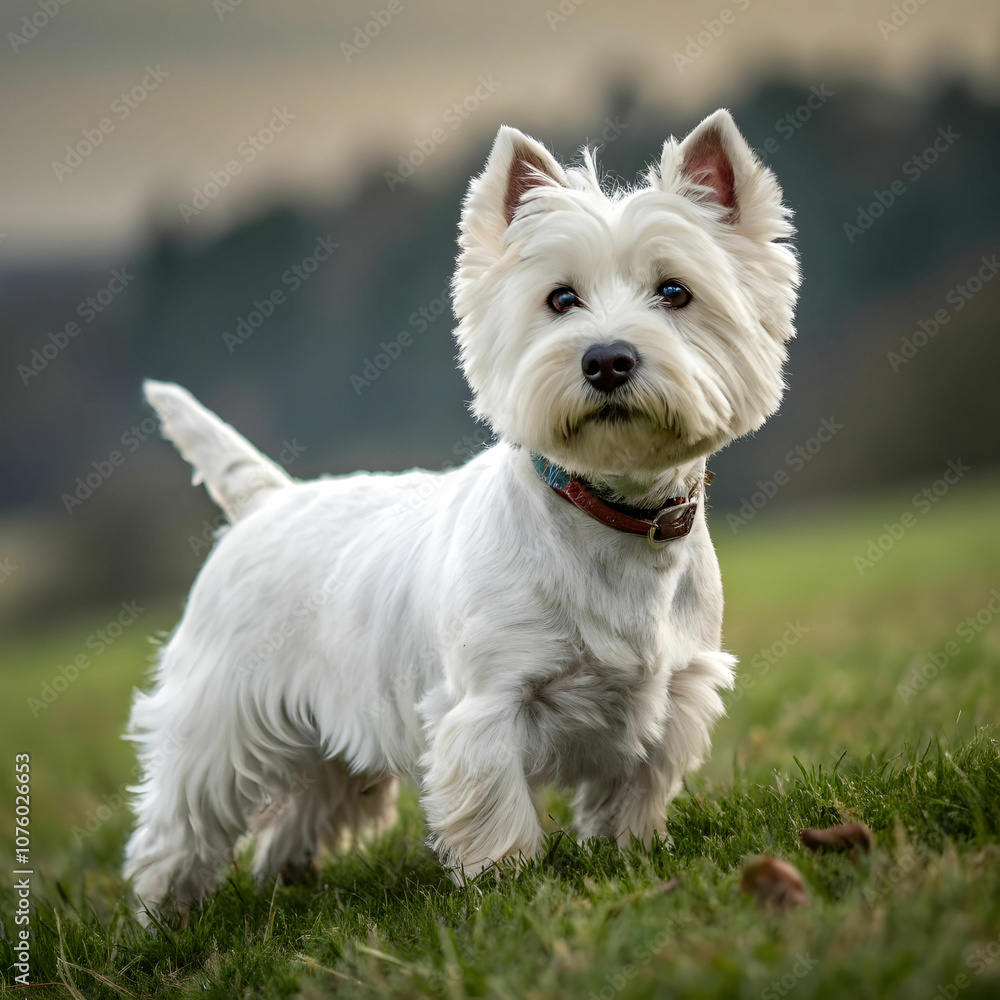 The West Highland White Terrier, or Westie, is a small, confident dog known for its white coat. The West Highland White Terrier, or Westie, is a small, confident dog known for its white coat.