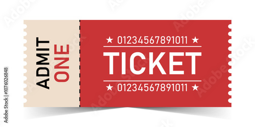 Classic Admit One Ticket Design