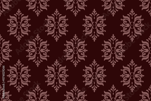 Geometric ethnic oriental ikat pattern traditional Design for background,carpet,wallpaper,clothing,wrapping,Batik,fabric,Vector illustration.embroidery style.