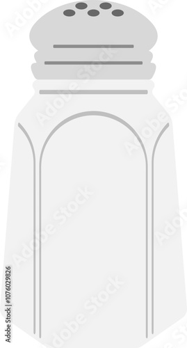 Cartoon salt and pepper shaker illustration