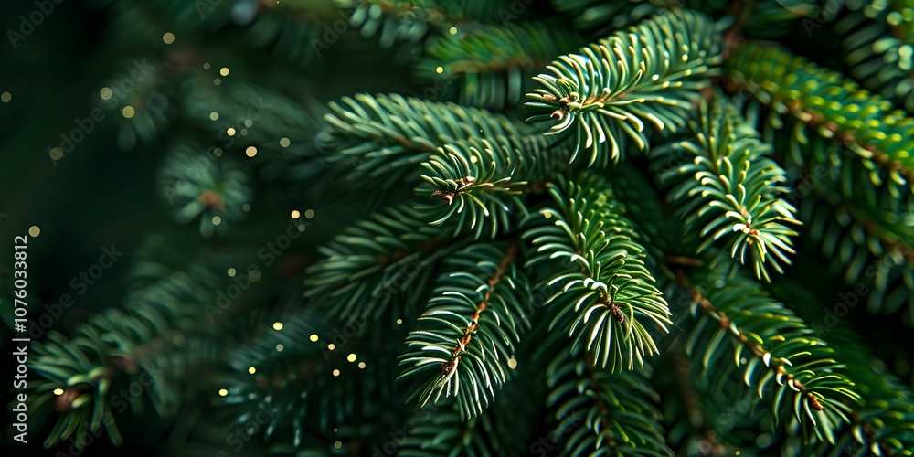 Beautiful Christmas Background with green fir tree brunch close up. Copy space Beautiful Christmas Background with green fir tree brunch close up. Copy space