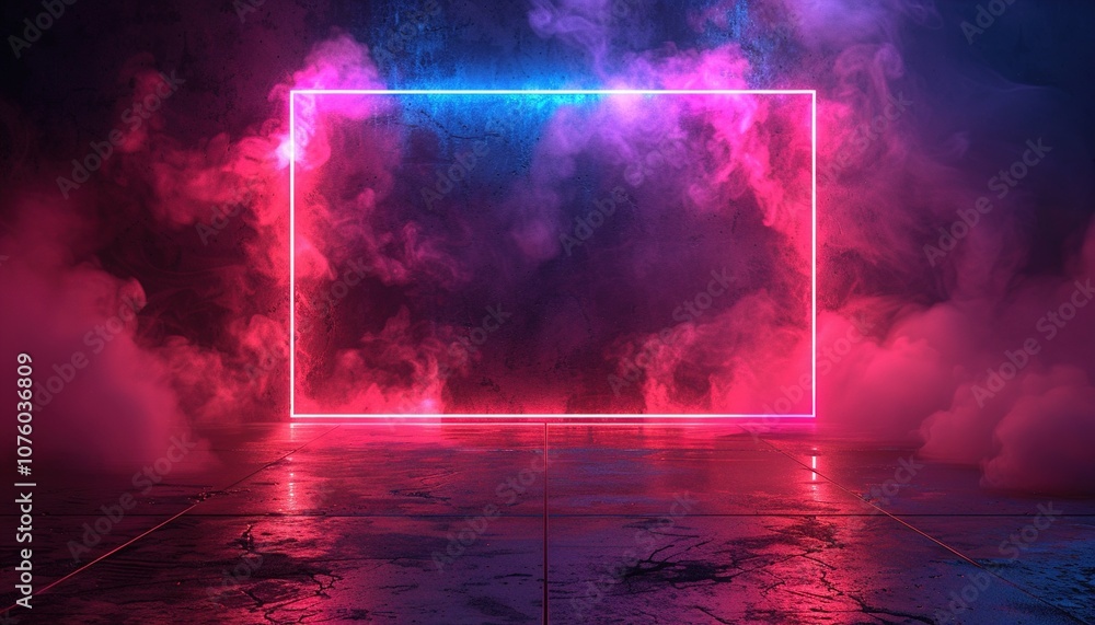 3d technology abstract neon light background, 3d technology abstract neon light background,