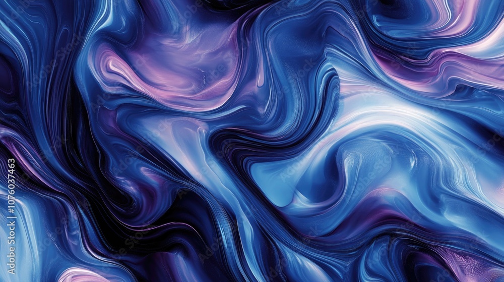 Abstract art with blue and purple hues Abstract art with blue and purple hues