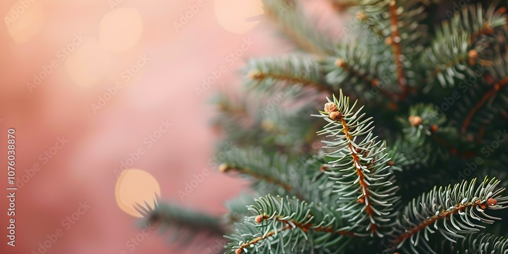 Beautiful Christmas Background with green fir tree brunch close up. Copy space Beautiful Christmas Background with green fir tree brunch close up. Copy space