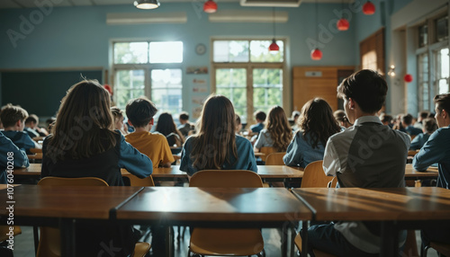 Students Engaged in a Classroom Learning Environment