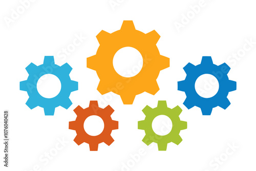 Gear or Cogwheel | isolated vector illustration on white background