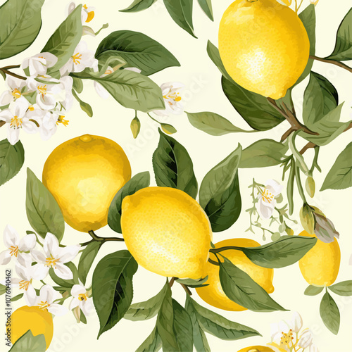 lemon tree with leaves