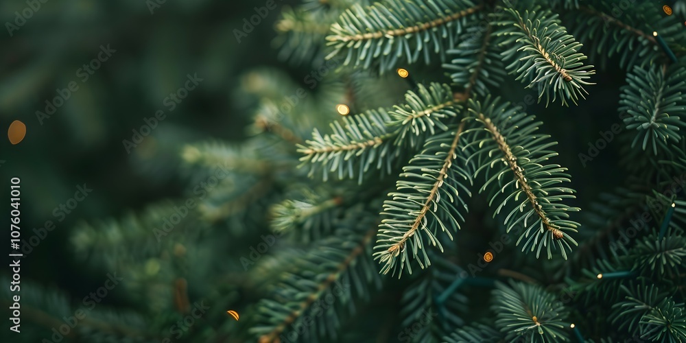 Beautiful Christmas Background with green fir tree brunch close up. Copy space Beautiful Christmas Background with green fir tree brunch close up. Copy space