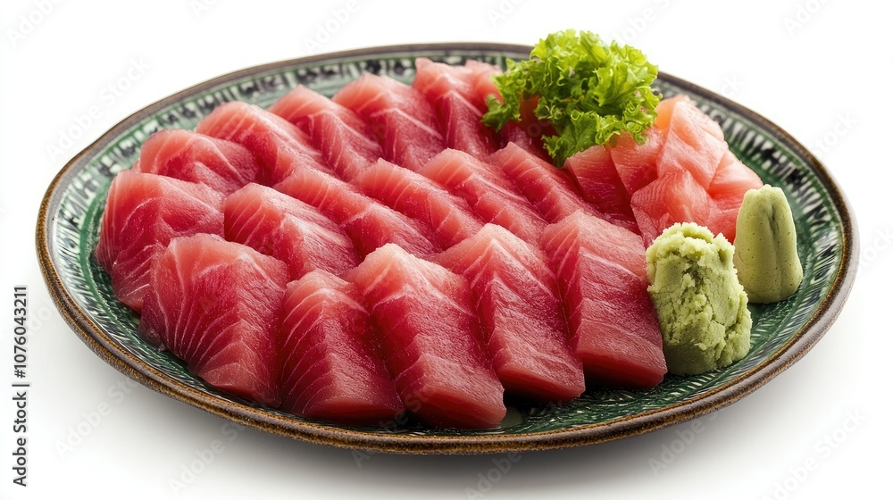 Stunning Display of Fresh Tuna and Salmon Sashimi Stunning Display of Fresh Tuna and Salmon Sashimi