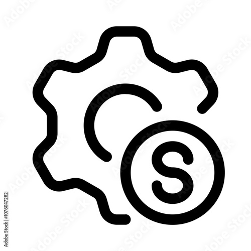 financial ordinance icon with line style, perfect for user interface projects
