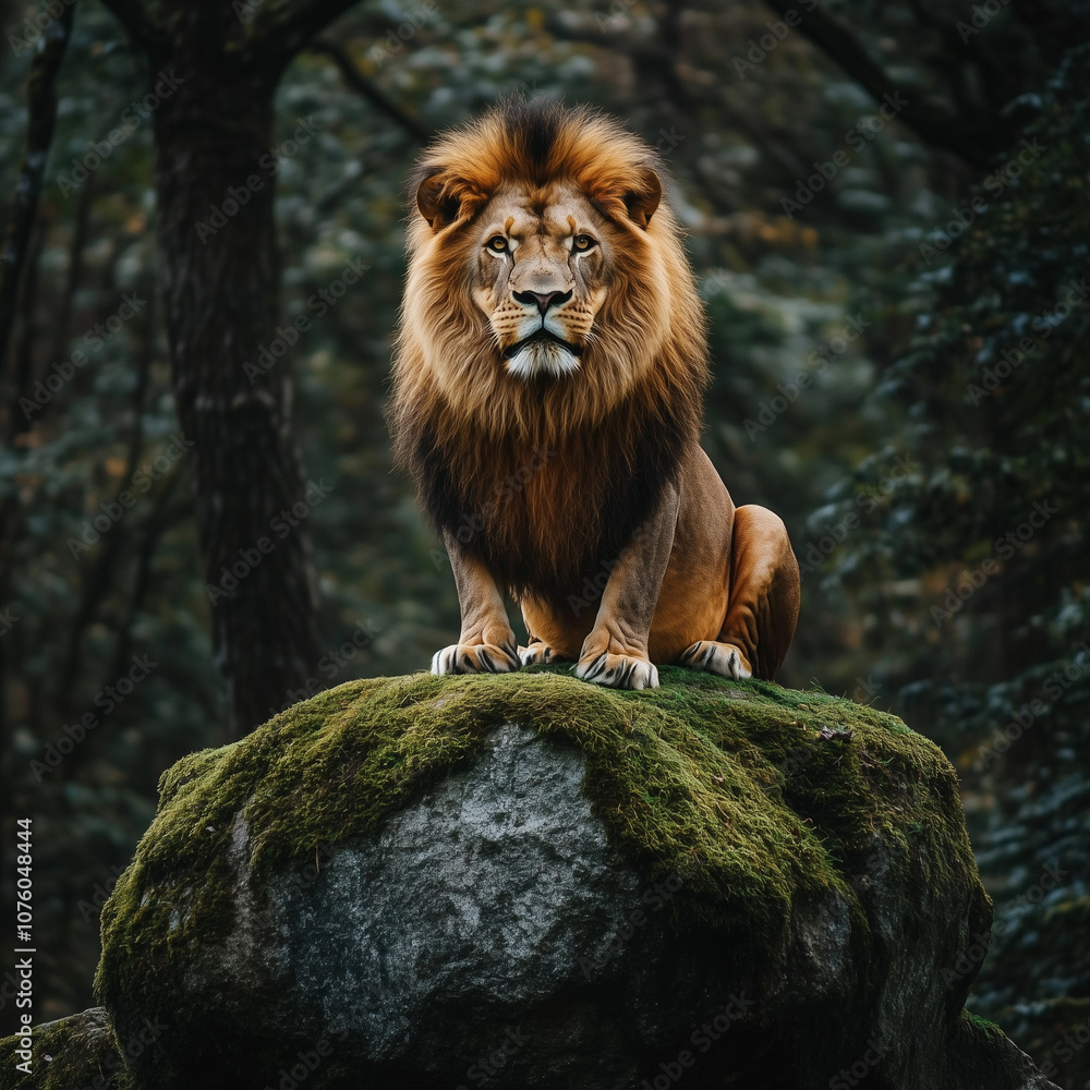 Obraz premium lion in the zoo