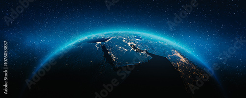 Cuadro en lienzo Planet Earth - Middle East