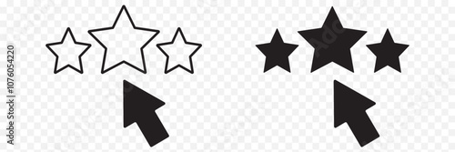 Customer review, rating, and feedback icon set. Containing testimonial, survey, opinion, satisfaction, service, life events, quality, evaluation, test, result, communication. Vector illustration