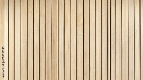  Wooden wall background with vertical slats, texture of natural wood paneling for interior design or backdrop. Wooden paneling wall. 