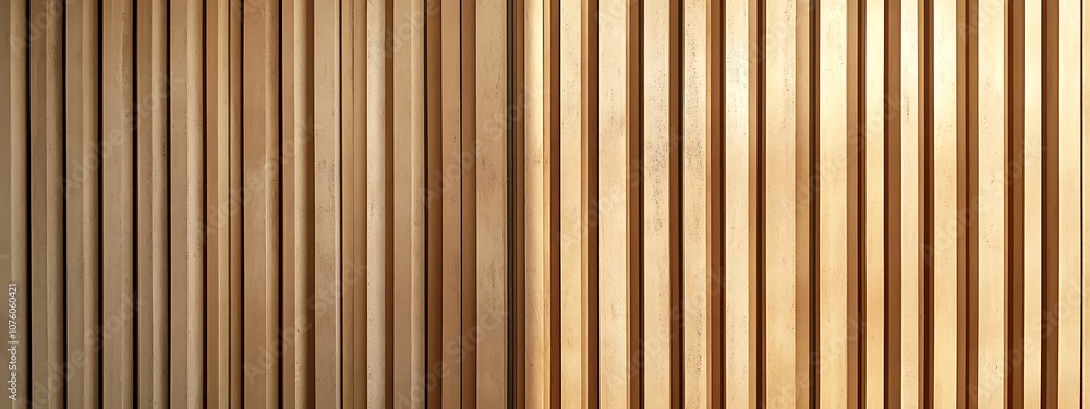Wooden wall background with vertical slats, texture of natural wood paneling for interior design or backdrop. Wooden paneling wall. Wooden wall background with vertical slats, texture of natural wood paneling for interior design or backdrop. Wooden paneling wall.