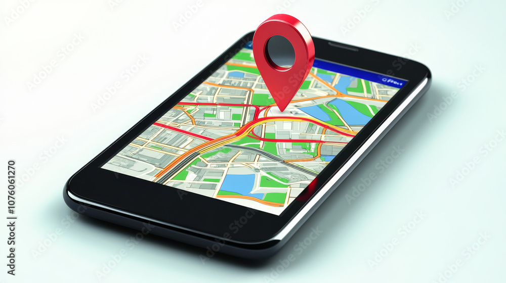 A GPS device providing real-time navigation updates, displaying alternate routes to avoid traffic A GPS device providing real-time navigation updates, displaying alternate routes to avoid traffic