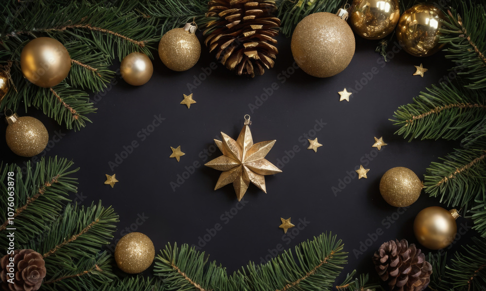 christmas background with christmas tree and decorations christmas background with christmas tree and decorations