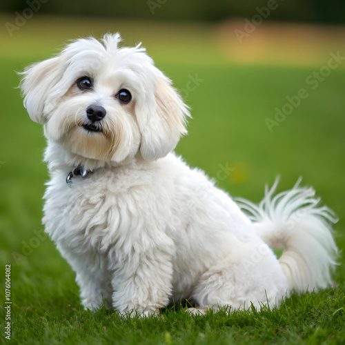 The Havanese is a small, affectionate dog known for its silky coat, cheerful personality.