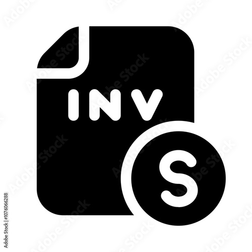 money invest icon with glyph style, perfect for user interface projects