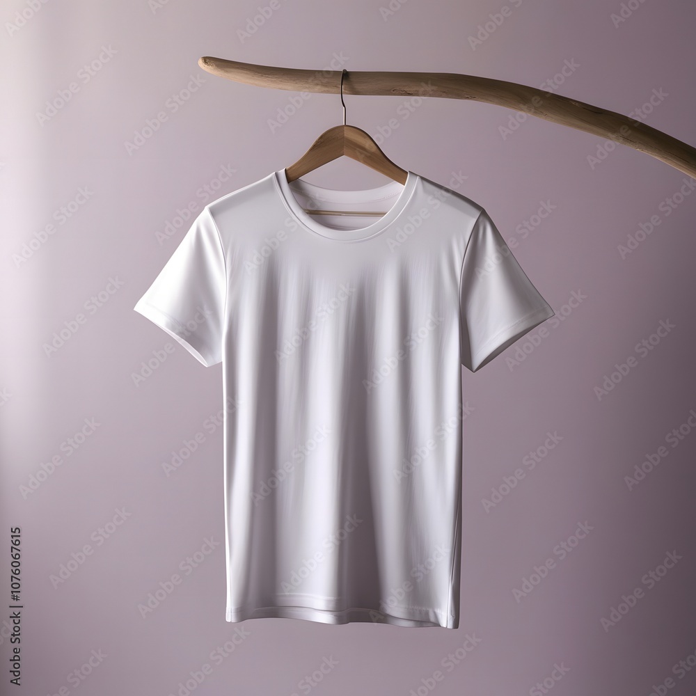 White t-shirts with copy space realistic vector illustration set. White t-shirts with copy space realistic vector illustration set.