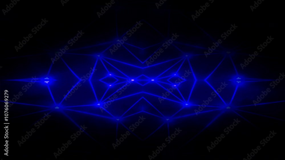 Glowing Blue Abstract Design with Stars and Energy Waves Glowing Blue Abstract Design with Stars and Energy Waves