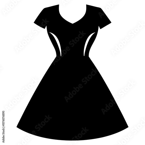 Dress Silhouette vector illustration