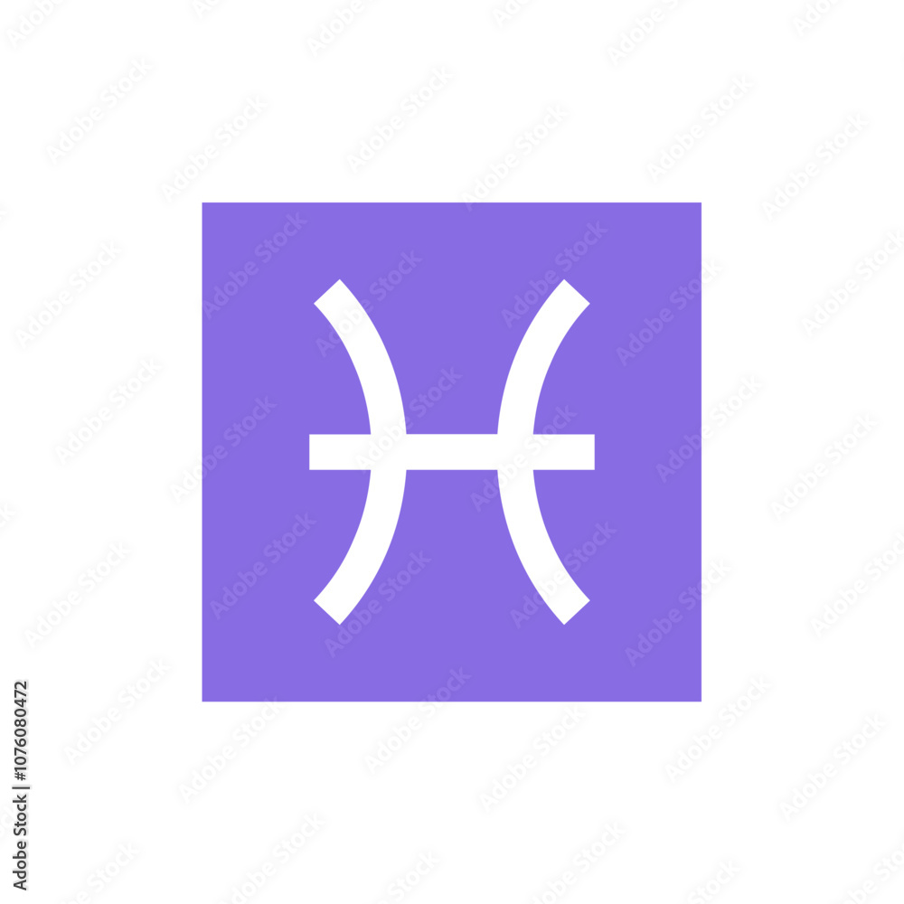 Fototapeta premium Pisces Zodiac Symbol