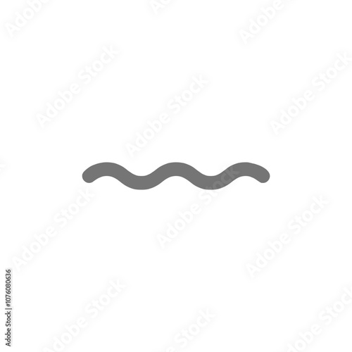 Gray Wavy Line 