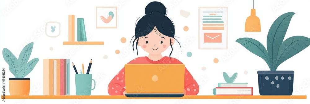 E-learning, Classroom, Online Education, Focused Student Learning Online with Laptop
E-learning, Classroom, Online Education, Focused Student Learning Online with Laptop